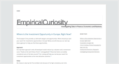 Desktop Screenshot of empiricalcuriosity.com